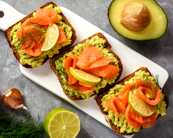 Recipe:  Sandwiches with Trout (Salmon) and Avocado